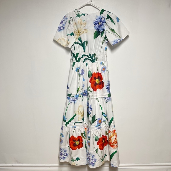 NWT Anthropologie Somerset Cream Floral Maxi Dress Sz XS - Picture 4 of 7